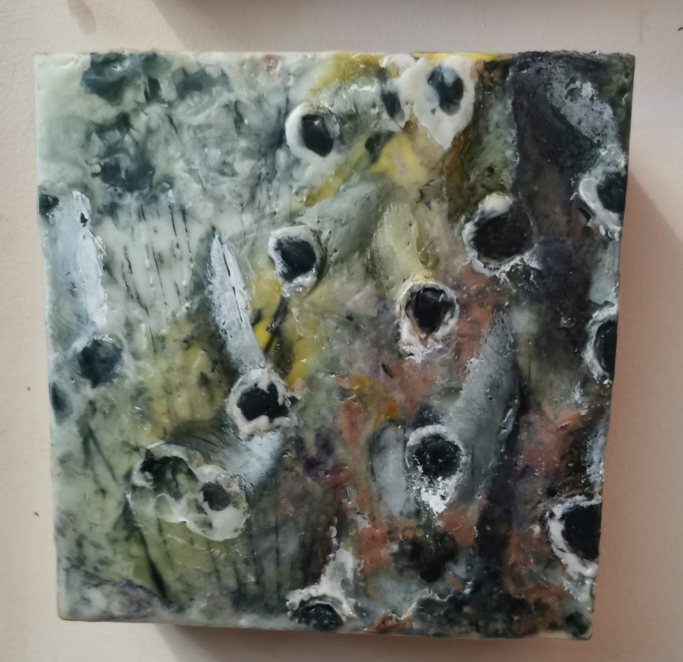 Foxgloves (15 x 15cm) 15 x 15cm abstracted study of foxgloves